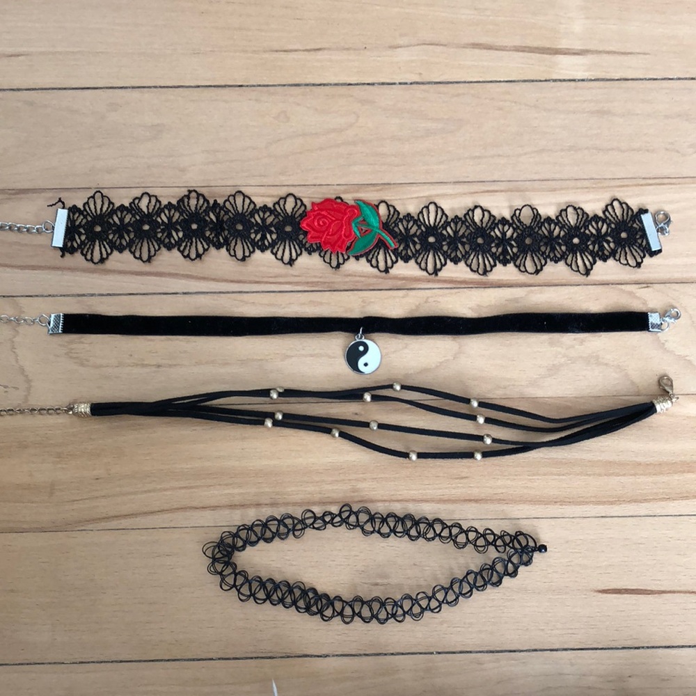 Black Chokers 4 for $10!!!
